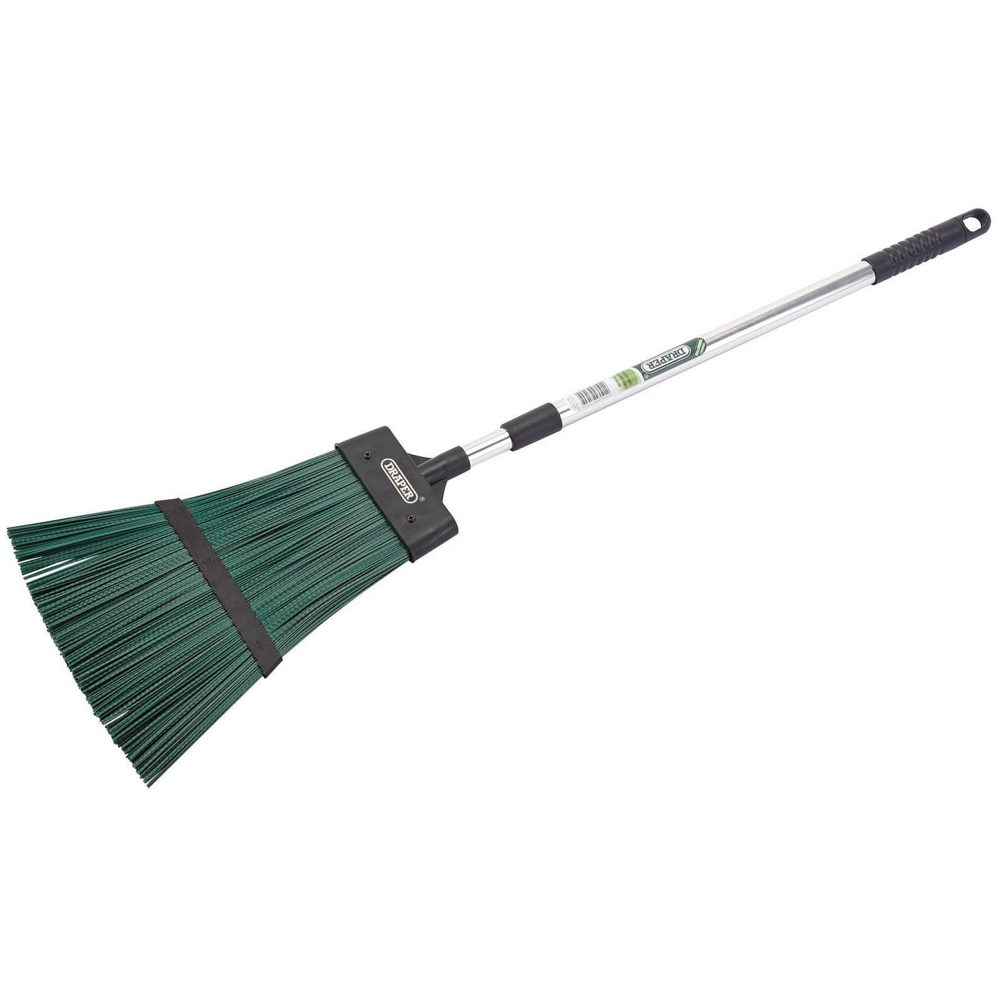Draper TELESCOPIC ALUMINIUM BROOM GARDEN PATIO LEAVES BRUSH - 28160