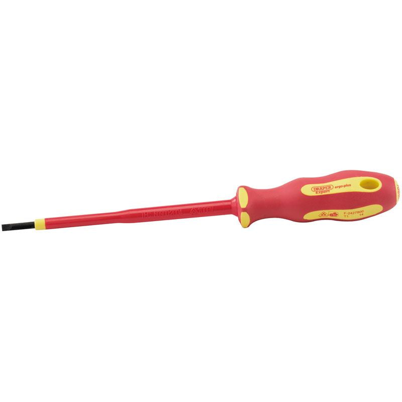 Ergo Plus Vde 3.0 mm X 100mm Plain Slot Screwdriver Draper 64368