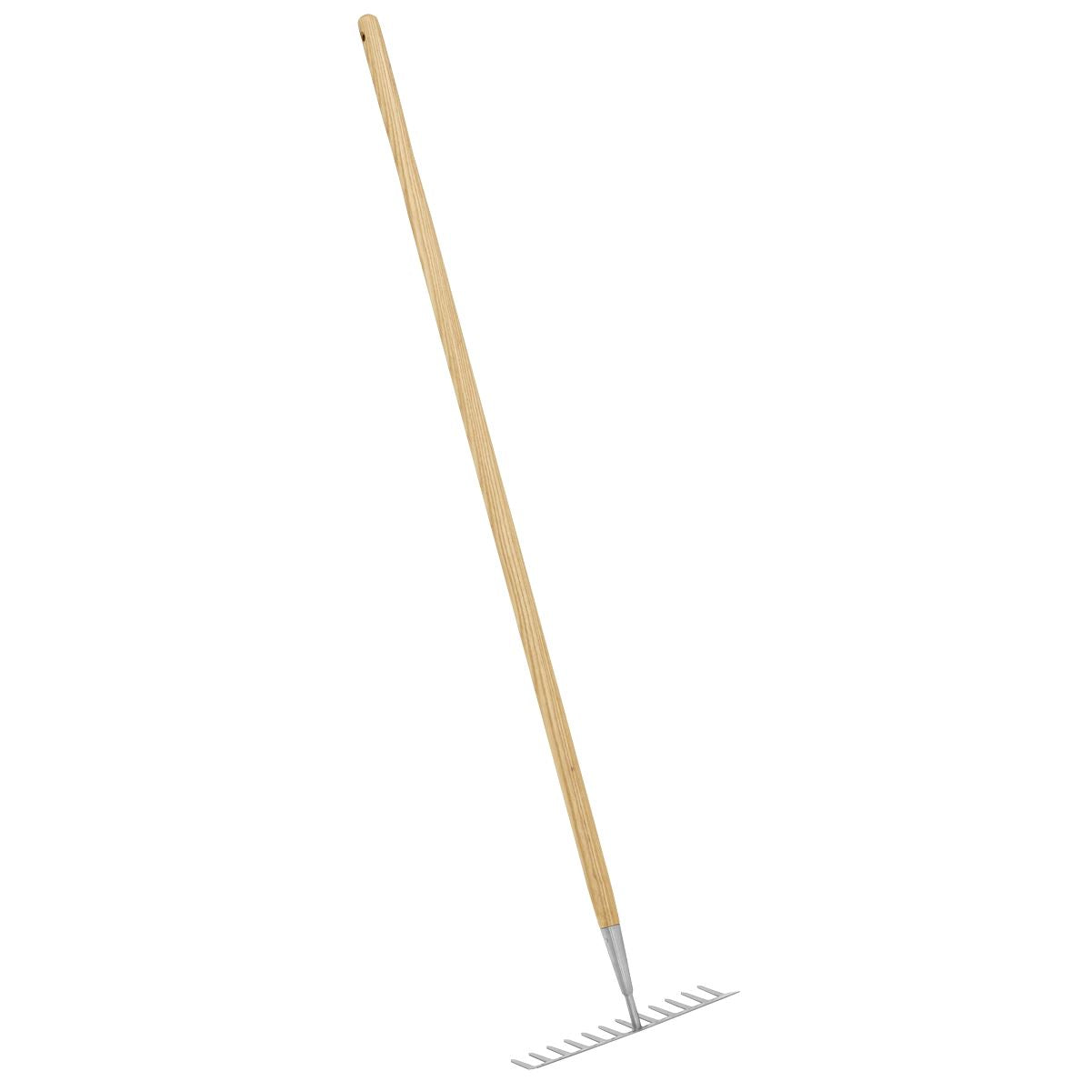 Sealey Premier Garden Rake with Long Ash Handle & Stainless Steel Tines GTWH011