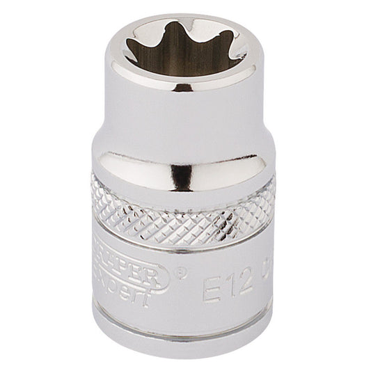 Draper Expert Quality 3/8" Square Drive TX-Star Socket - E12 - 34187