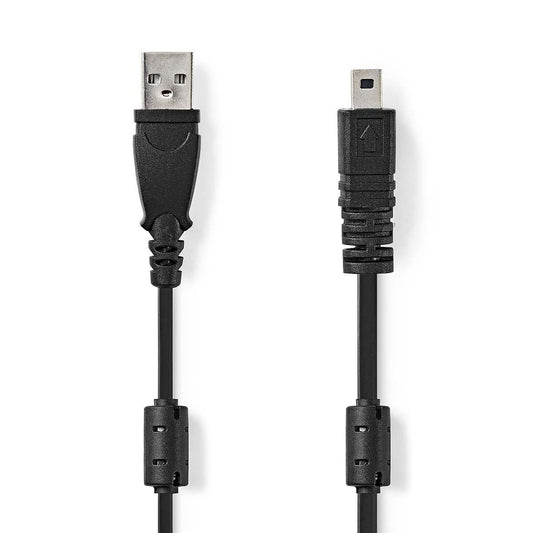 USB Cable USB 2.0 USB-A Male UC-E6 8-Pins Male 480Mbps Nickel Plated 2m Round