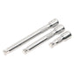 Sealey Wobble/Rigid Extension Bar Set 3pc 1/2"Sq Drive AK764