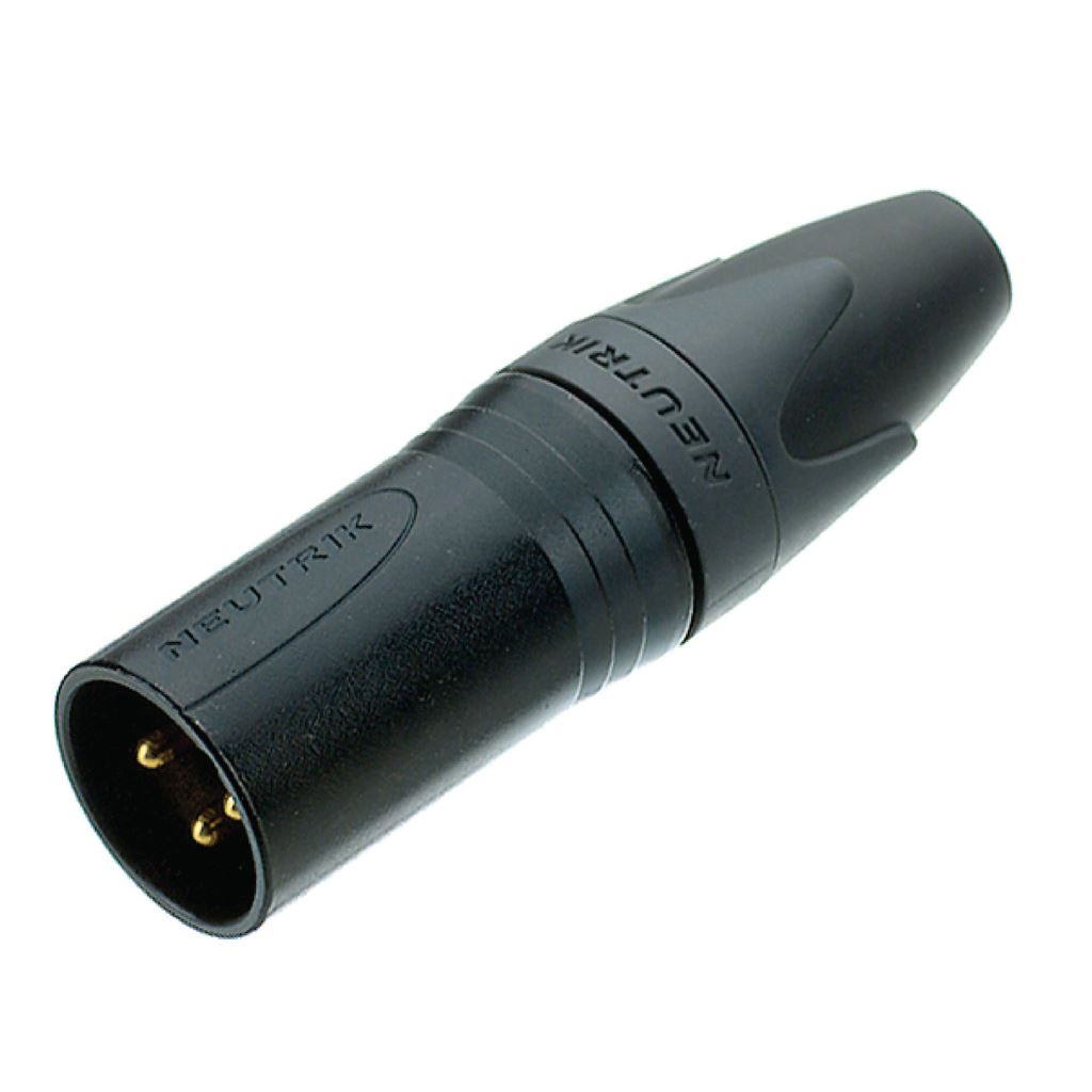 Neutrik XLR cable plug 3 XX Soldering Connection Black NTR-NC3MXX-BAG
