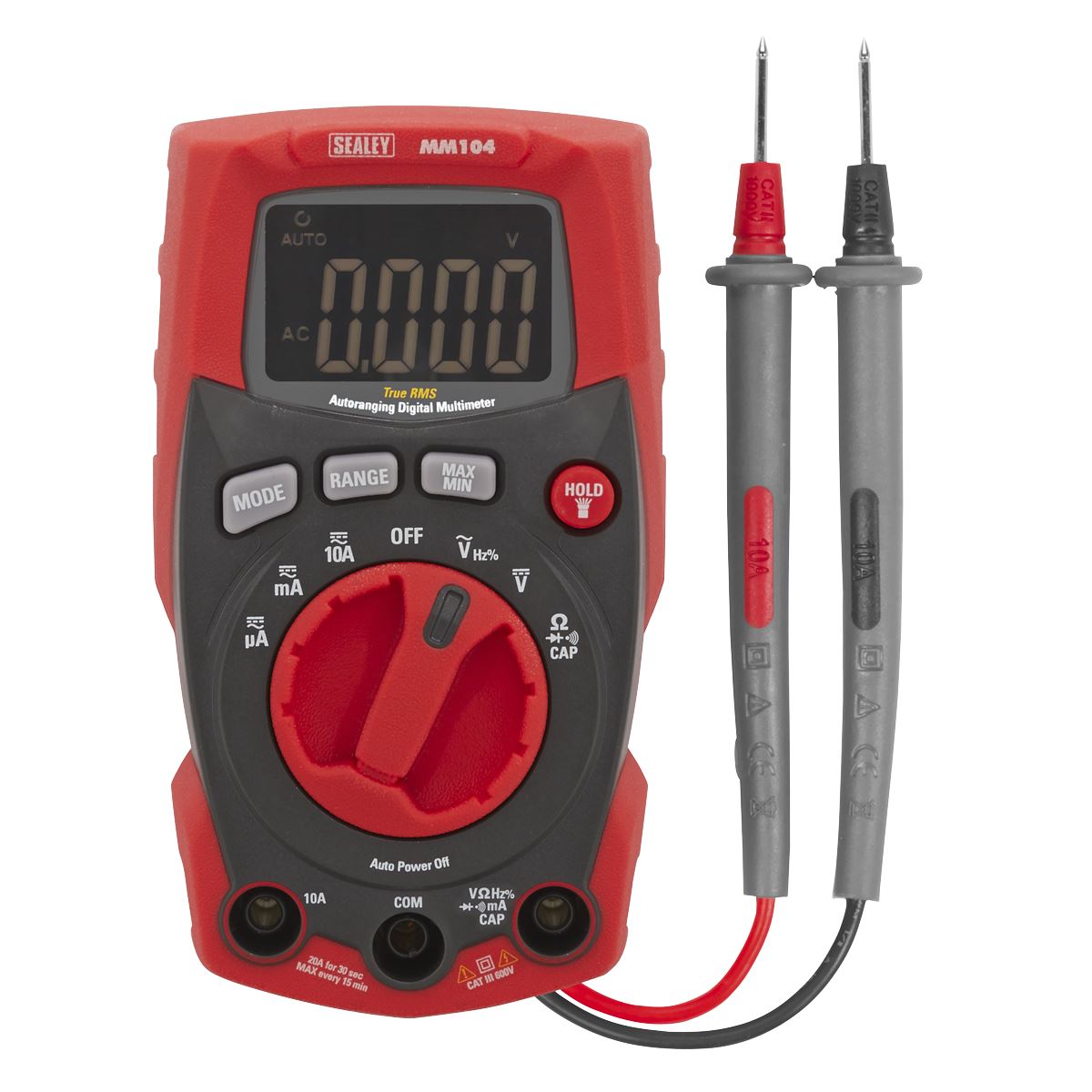 Sealey Professional Auto-Ranging Digital Multimeter MM104
