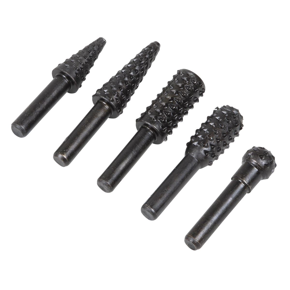 Sealey Rotary Burr Rasp Drill Bit Set 5pc RWBS5