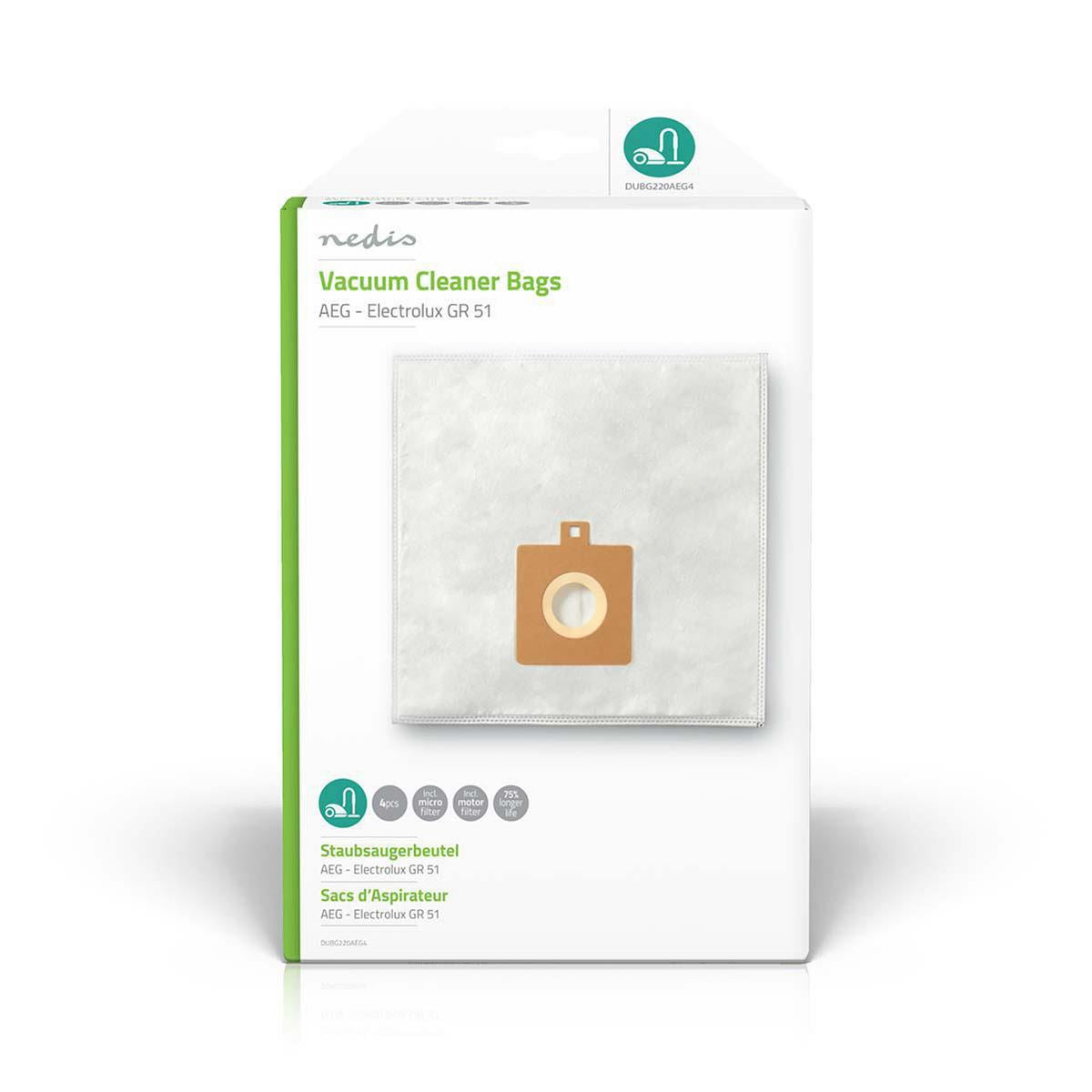 Nedis Vacuum Cleaner Bag AEG to Electrolux GR 51 DUBG220AEG4