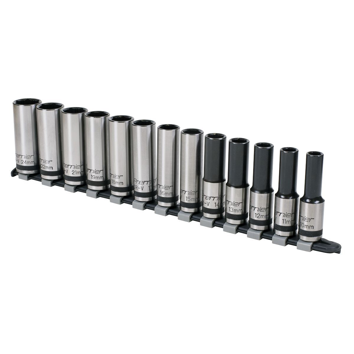 Premier Socket Set 13pc 1/2"Sq Drive Deep Lock-On 6pt Metric - AK2745B