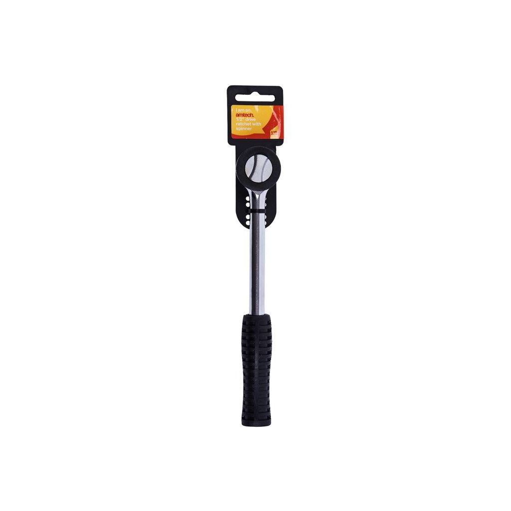 Amtech 1/2" Drive Ratchet Handle Ratchet & Spinner Pro & Diy Heavy Duty - I2420