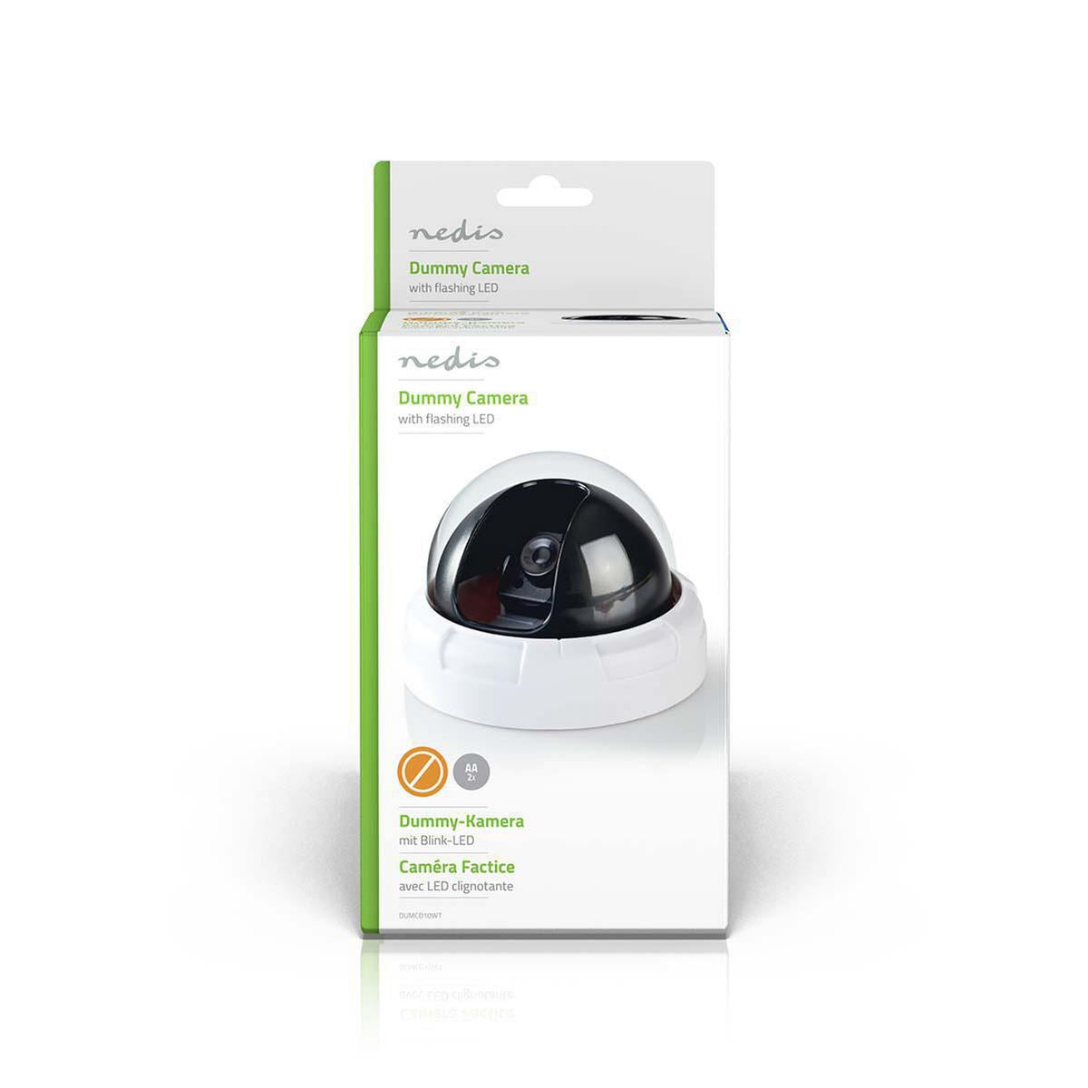 Nedis Dummy Security Camera Dome IP44 White DUMCD10WT