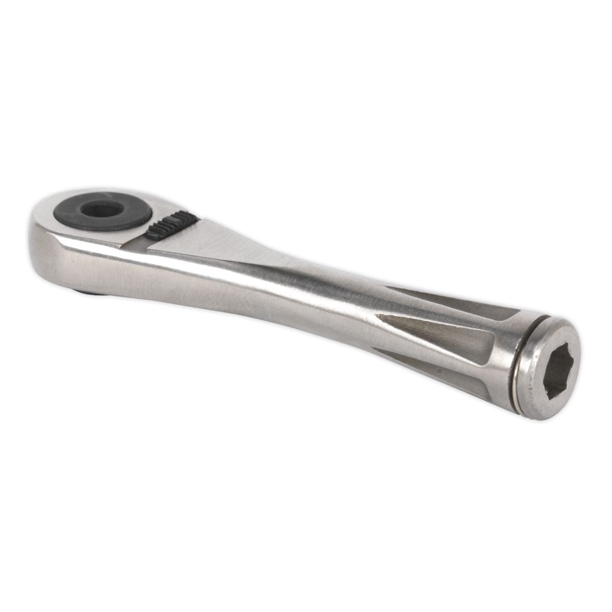 Sealey Bit Driver Ratchet Micro 1/4"Hex Stainless Steel AK6962