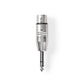 Nedis XLR Adapter 6.35mm Male to XLR 3-pin Female 10 pieces Metal CAGP15941ME