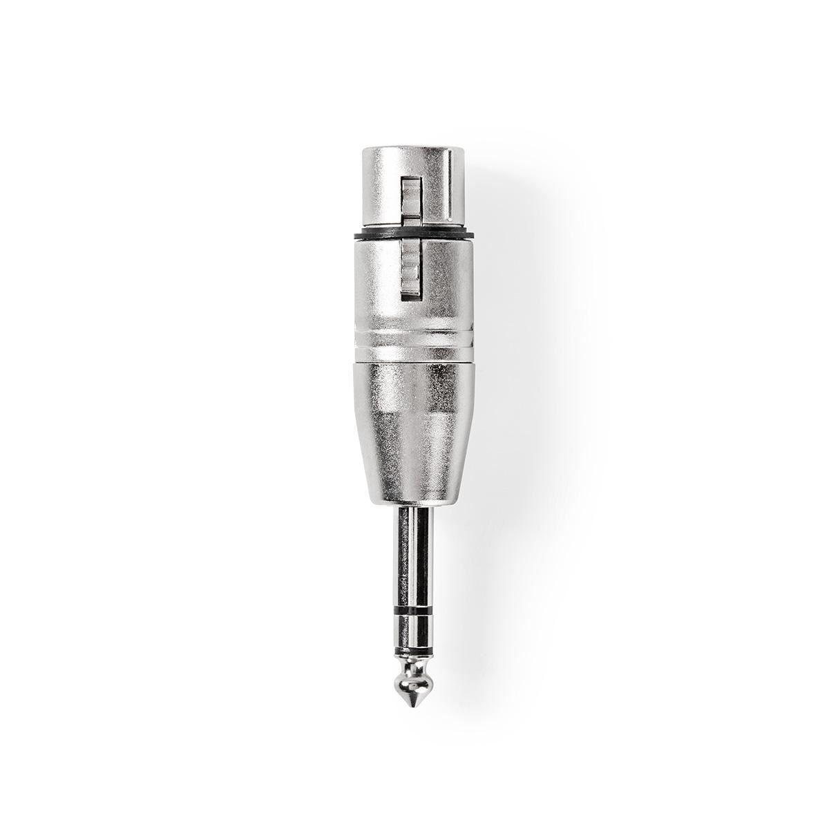 Nedis XLR Adapter 6.35mm Male to XLR 3-pin Female 10 pieces Metal CAGP15941ME