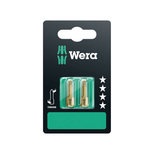 Wera 855/1Th Sb Bit PZ1/25 Extra Hard Torsion Carded Pk2 073370