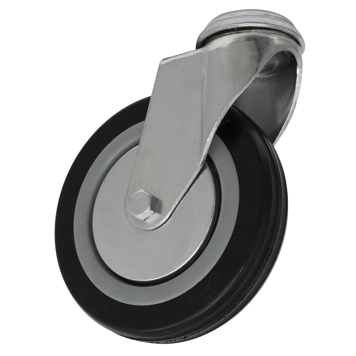 Sealey Castor Wheel Bolt Hole Swivel 125mm SCW1125SB