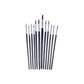 12 Piece Pointed Tip Artist Paint Brush Set Professional Quality Art/Craft/Hobby - S4120