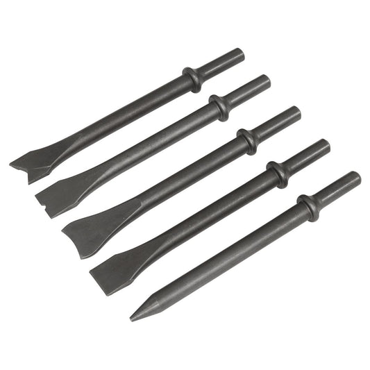 Sealey Air Hammer Chisel Set 5pc 170mm .401" Shank SA11C