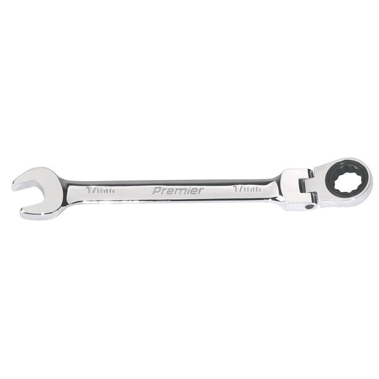 Sealey Flexi-Head Ratchet Combination Spanner 17mm FHRCW17