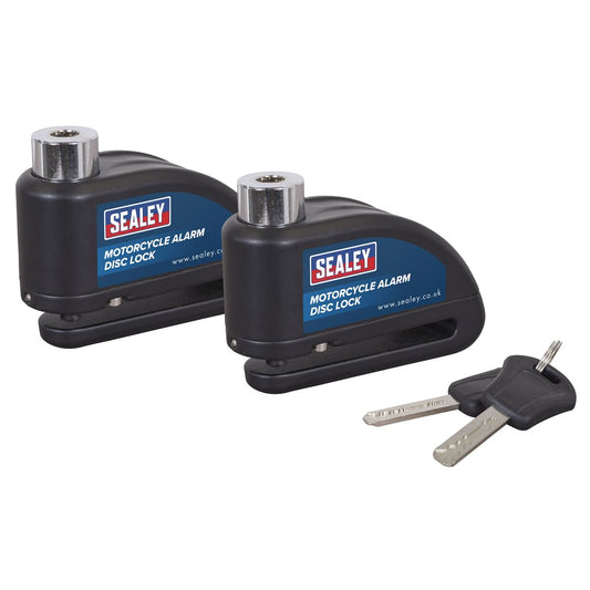 Sealey Motorcycle Alarm Disc Lock - Pair DL5052