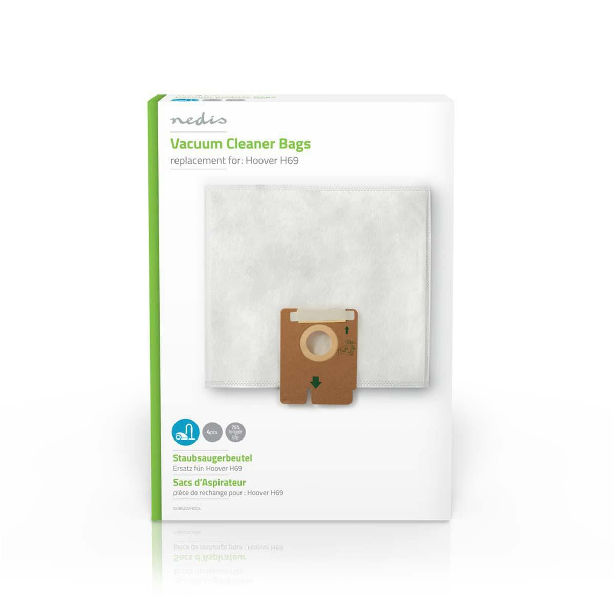 Nedis Vacuum Cleaner Bag Hoover H69 DUBG222HOO4