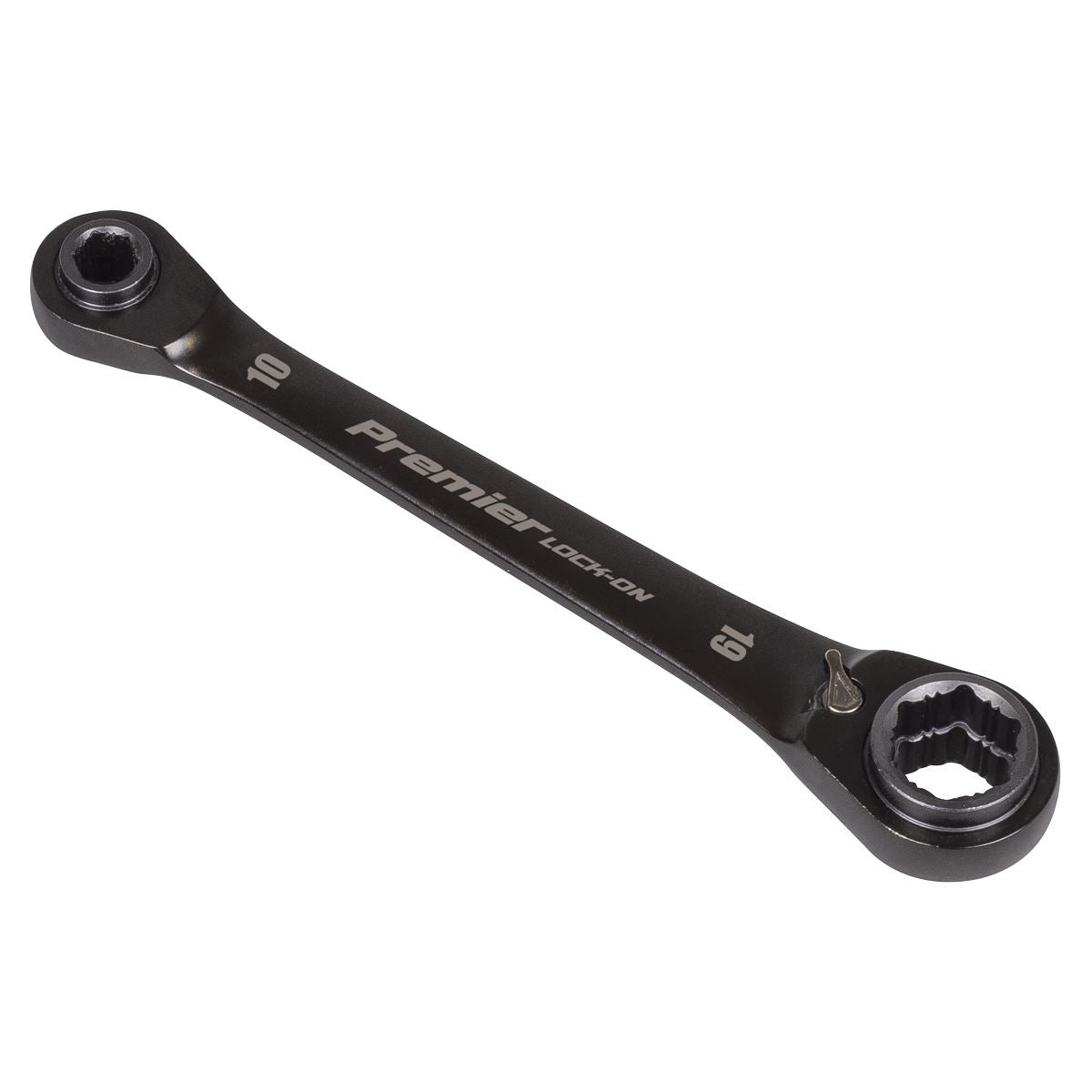 Sealey Premier Black 4-in-1 Reversible Lock-On� Ratchet Ring Spanner AK63923