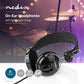 Nedis Wired Headphones 1.1m Round Cable On-Ear Lightweight Black - HPWD1104BK