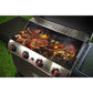 Dellonda 4 Burner Gas BBQ Grill, Ignition, Thermometer, Black/Stainless Steel DG15