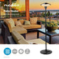 Nedis Patio Heater With Pole 200cm 1500W IP34 - HTPA15EBK
