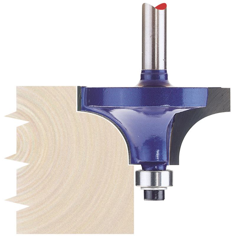 Draper 1x 1/4" Beading 38x20mm Tct Router Bit Professional Tool 75339