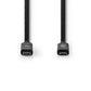Nedis USB 3.1 Cable (Gen2) USB-C Male to USB-C Male 1m Black - CCGW64750BK10