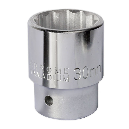 Sealey WallDrive Socket 30mm 3/4"Sq Drive S34/30
