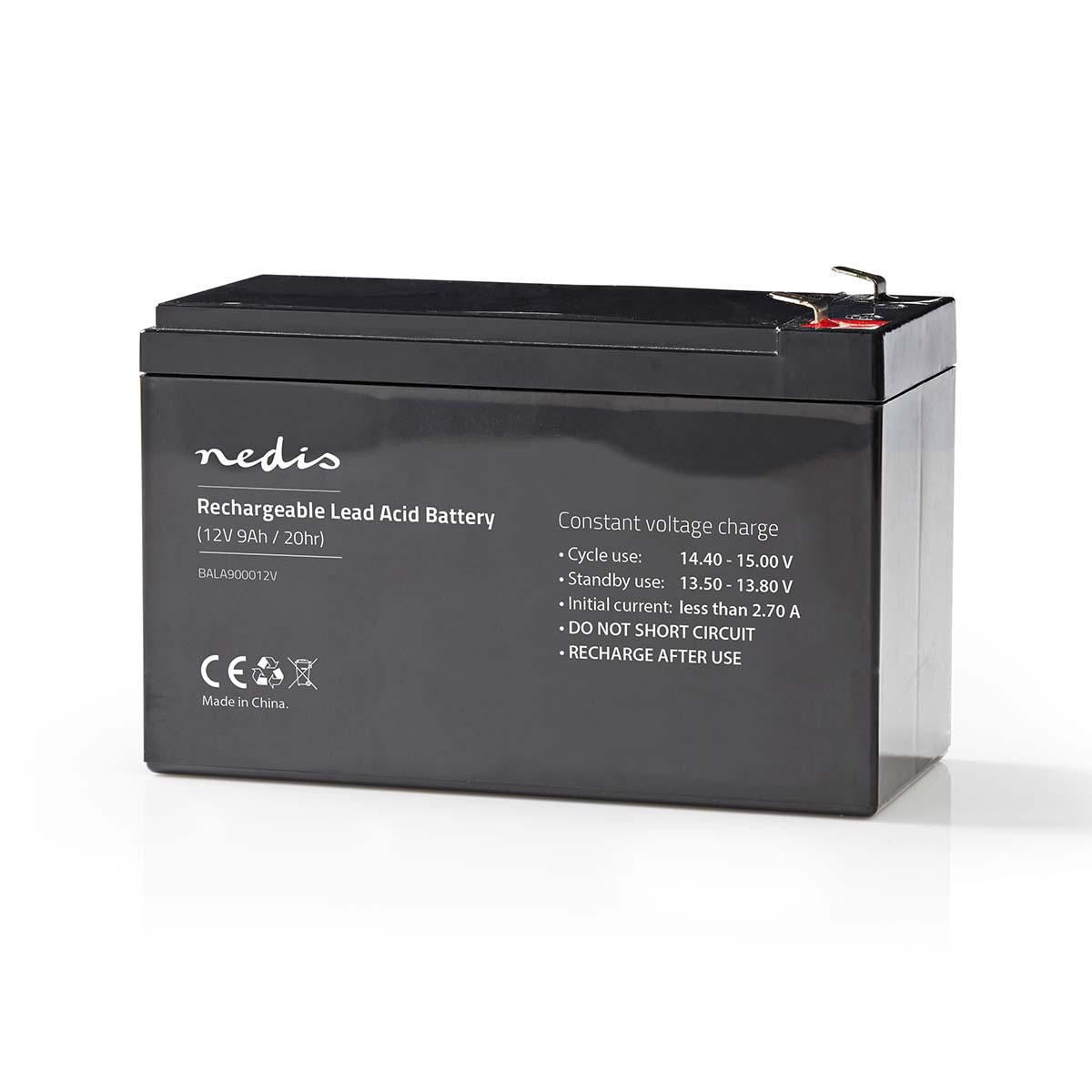 Nedis Rechargeable Lead-Acid Battery 12V 9000mAh 150 x 65 x 95mm BALA900012V