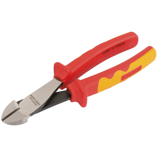 Draper 1x Expert 200mm Vde Hi-Leverage Diagonal Side Cutter Professional Tool - 69181