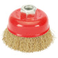 Draper 80mm Crimped Rotary Angle Grinder Wire Cup Brush Rust Removal Cleaning - 41444