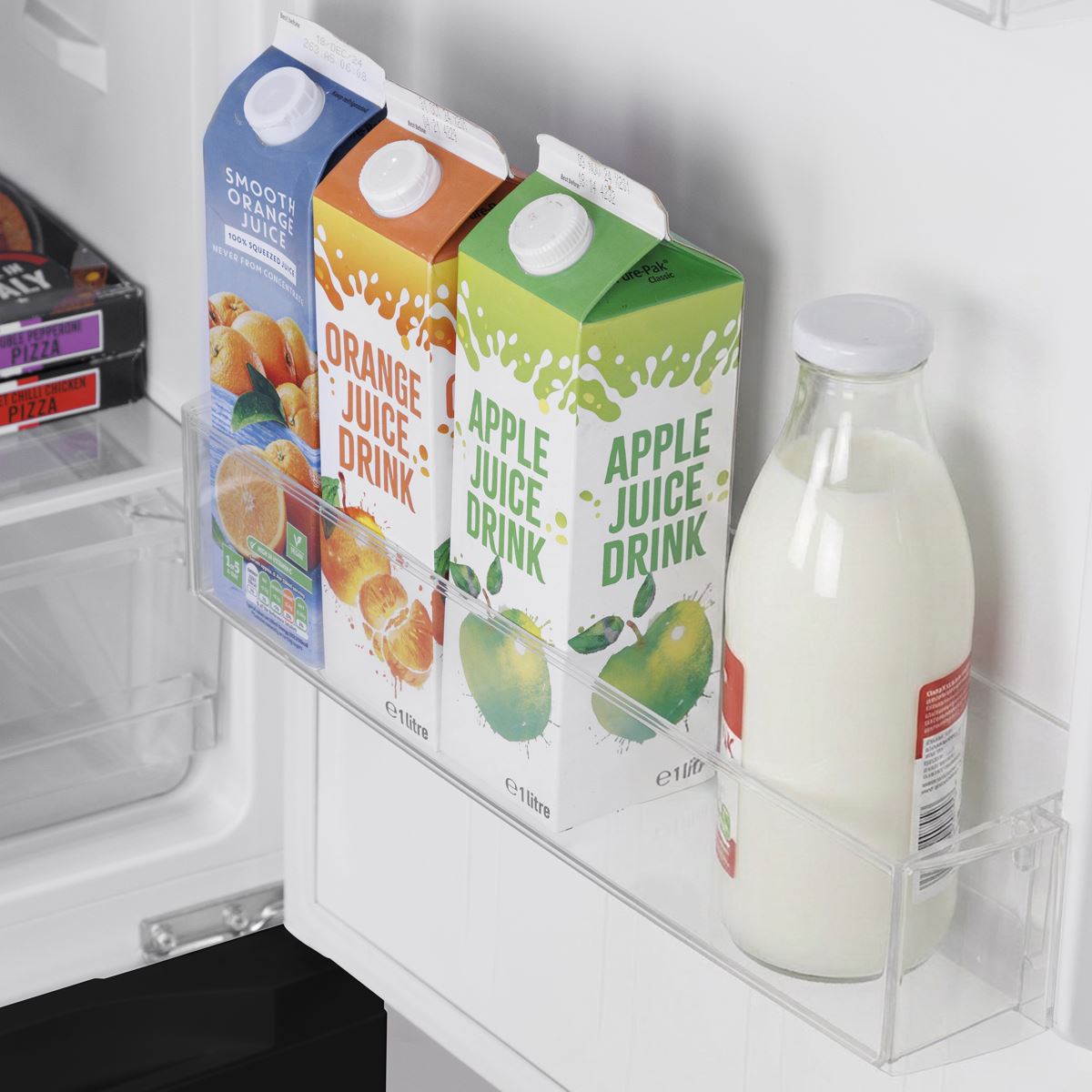 Baridi 50/50 Smart Frost Fridge Freezer 254L Capacity � Black DH329