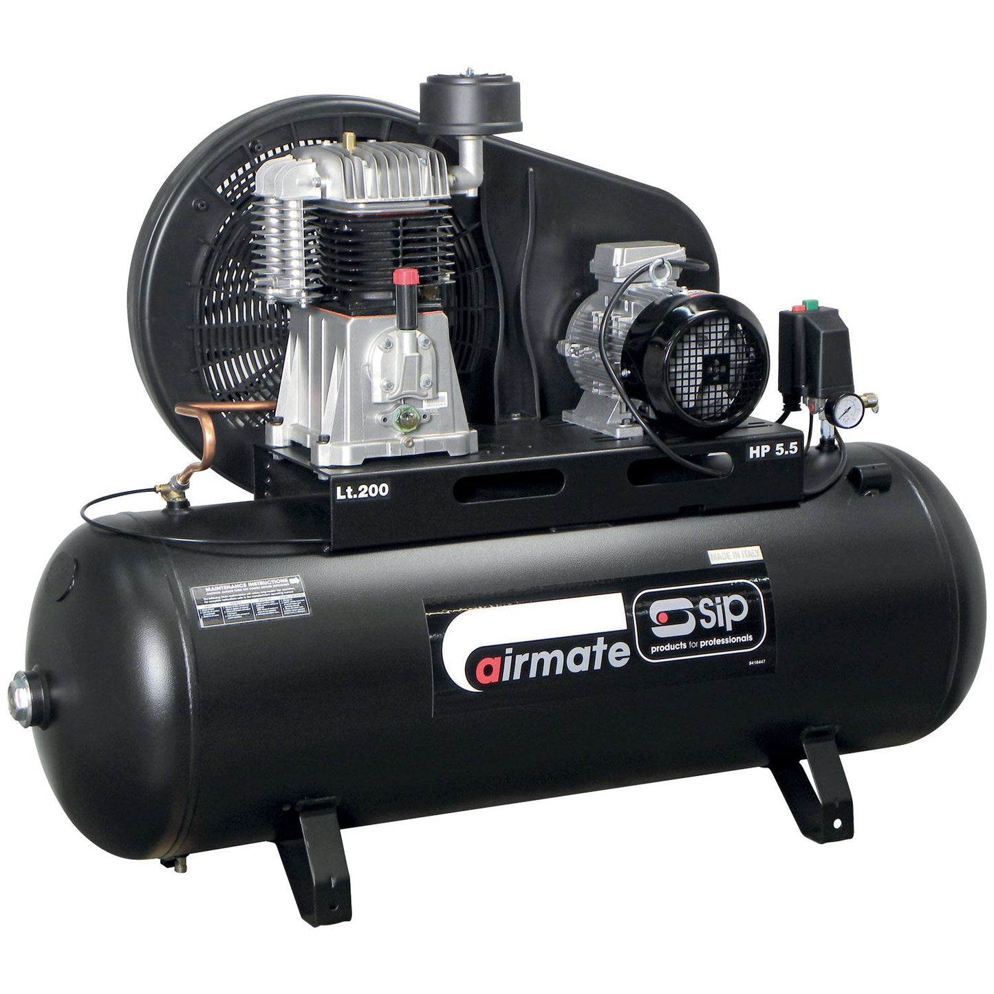 SIP Industrial TN5.5/200 200ltr Belt Drive Compressor