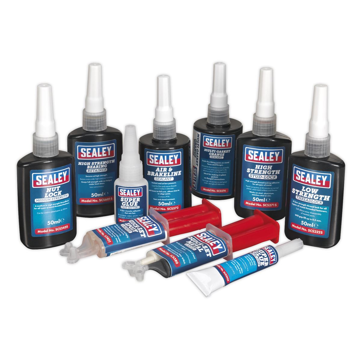 Sealey Adhesive & Sealant Kit 10pc SCSKIT1