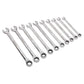 Sealey Combination Ratchet Spanner Set 10pc Extra-Long Metric AK63914
