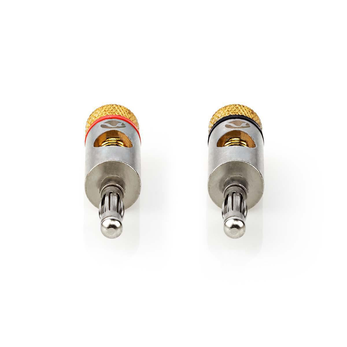 Banana Connector Banana MaleGold- Plated2 piecesAluminiumMetal - CATB26900GD