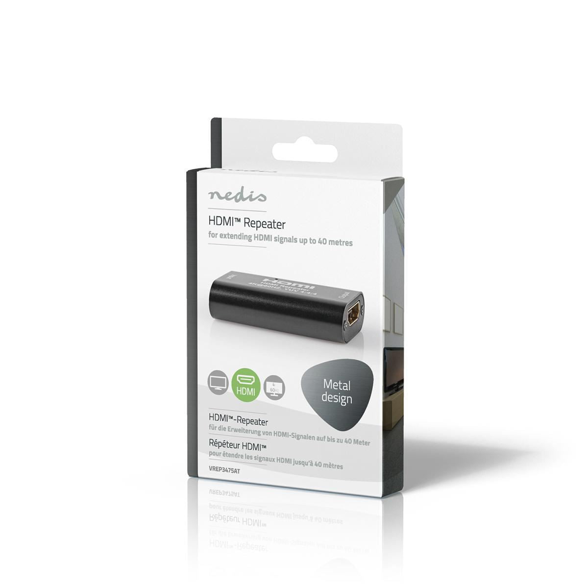 Nedis HDMI Repeater 4K@60Hz Up to 40m - VREP3475AT