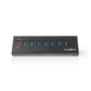 Nedis USB Hub 8-Port USB 3.0 Powered QC3.0 5 Gbps - UHUBUP3810BK