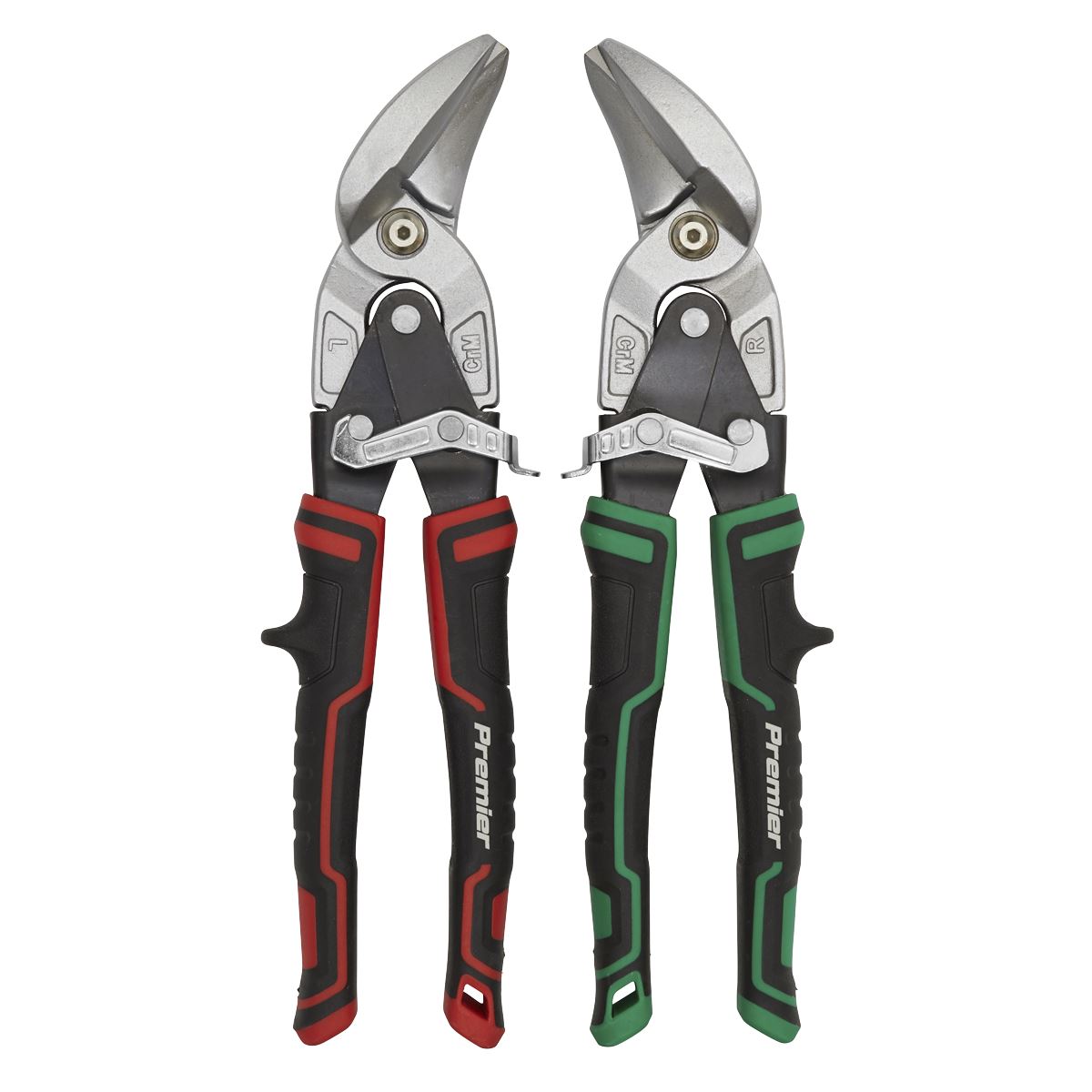 Sealey High Leverage Offset Aviation Tin Snip Set 2pc AK69072