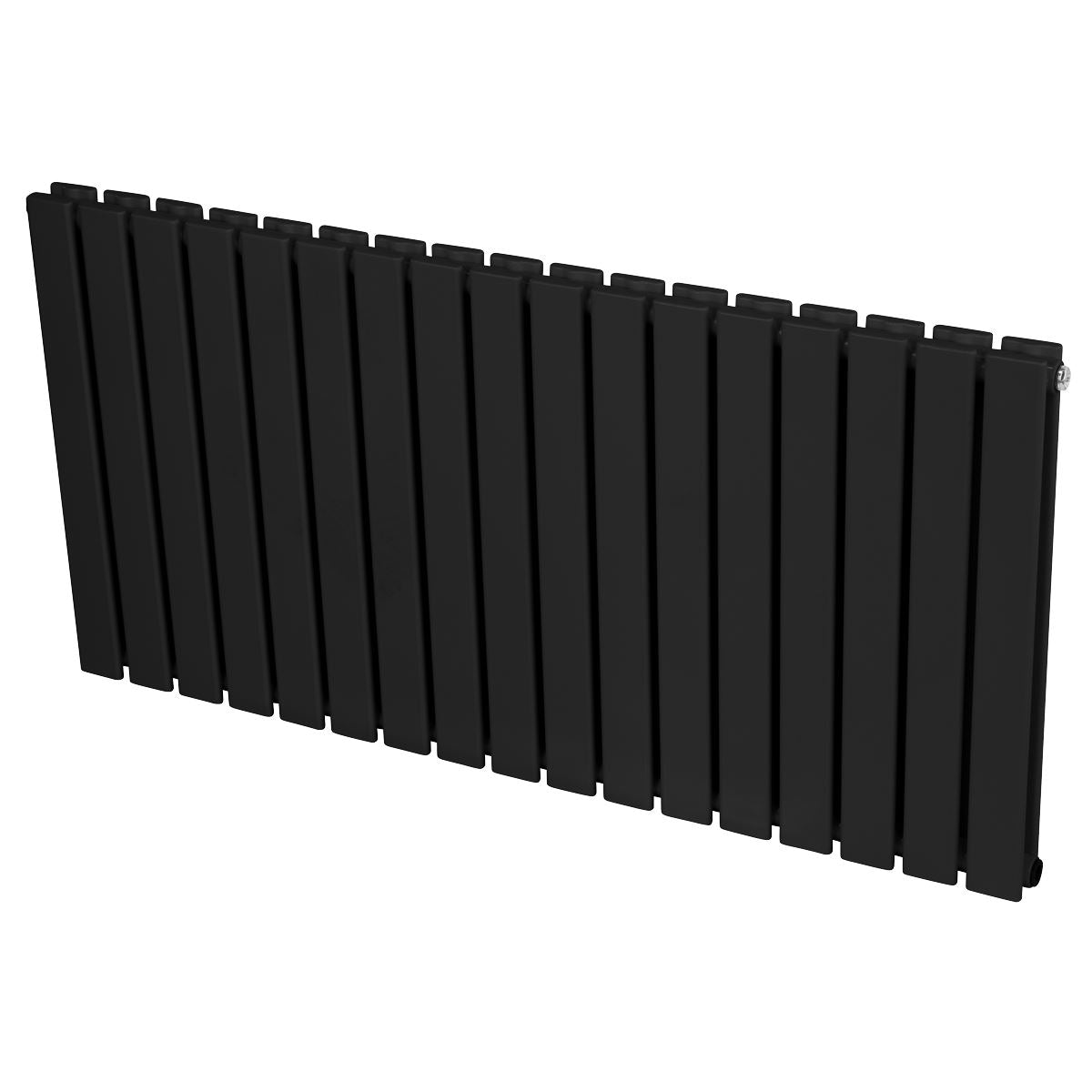 Baridi Horizontal Radiator Contemporary Double Flat Panel Design 600 x 1190mm