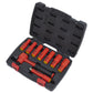 Sealey Insulated Socket Set 9pc 3/8"Sq Drive 6pt WallDrive VDE AK7942