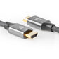 Ultra High Speed HDMI Cable HDMI to HDMI Gun Metal Grey Braided Cable 2m - CVTB35000GY20