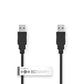 Nedis USB 2.0 CableA Male -A Male 3m Black CCGT60000BK30