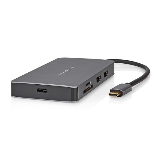 USB Multi-Port Adapter USB3.2 Gen 1 USB-C Male Micro SD/RJ45 Female/SD/USB-C Fem