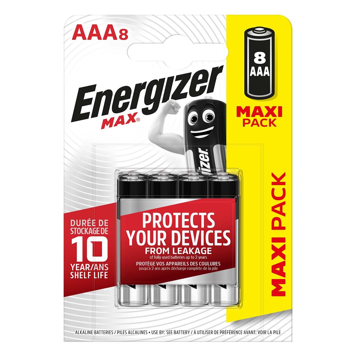 Energizer Alkaline Battery AAA 1.5 V 8-Blister