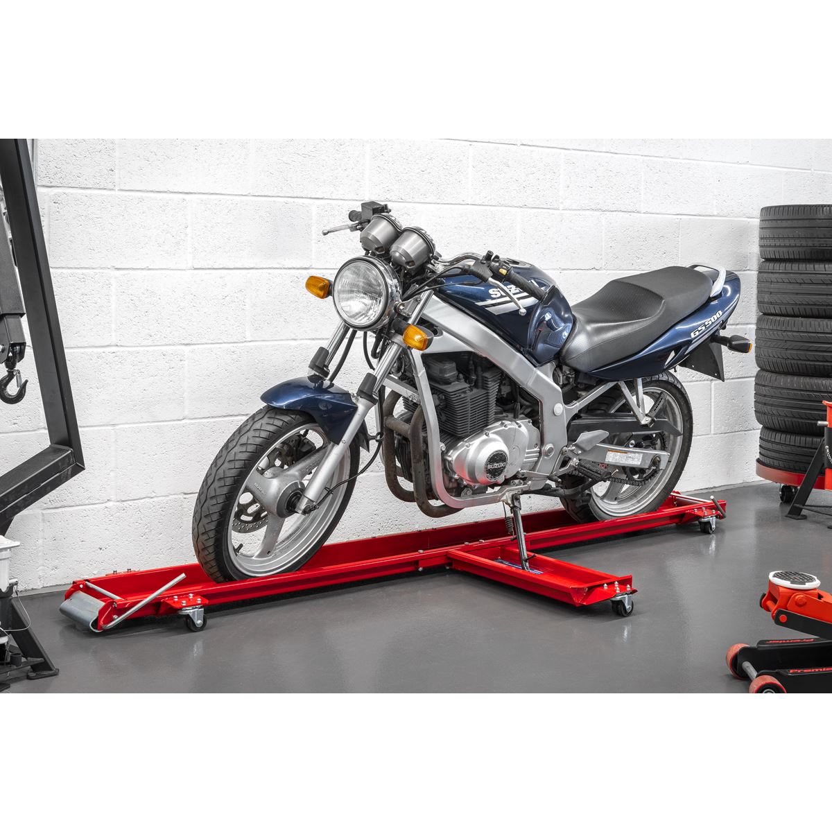 Sealey Long Motorcycle Side Stand Type Dolly MS063L