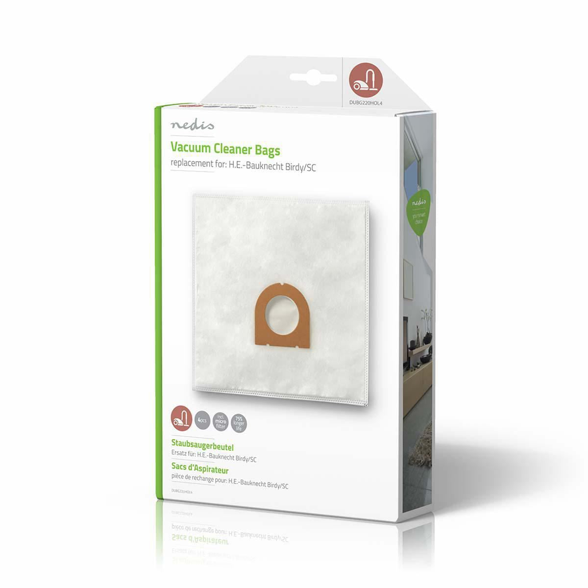 Nedis Vacuum Cleaner Bag H.E.-Bauknecht Birdy/SC DUBG220HOL4