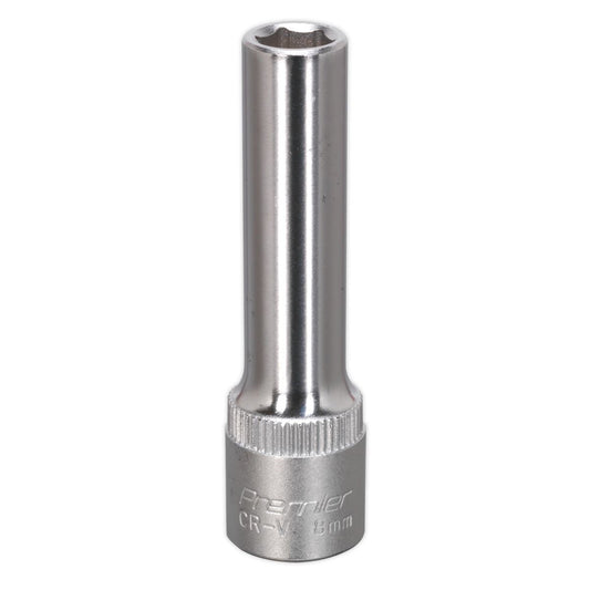 Sealey WallDrive Socket 8mm Deep 3/8"Sq Drive S3808D